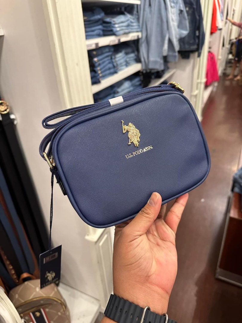 US POLO camera bag Navy, Women's Fashion, Bags & Wallets, Cross-body ...