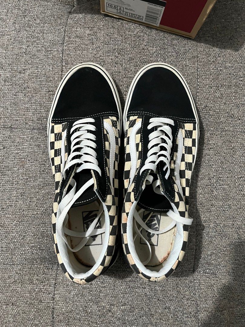 Vans checkerboard oldskool us 10 mens (Category: Sneakers) located in Cavite. Submitted by yanney027 (Listing ID 1306669507, Image 1). Description: No issues just needs cleaning.