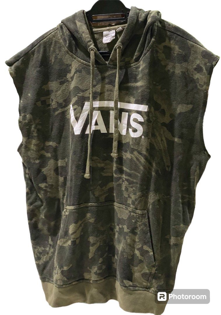 Vans sleeveless hoodie hot sale