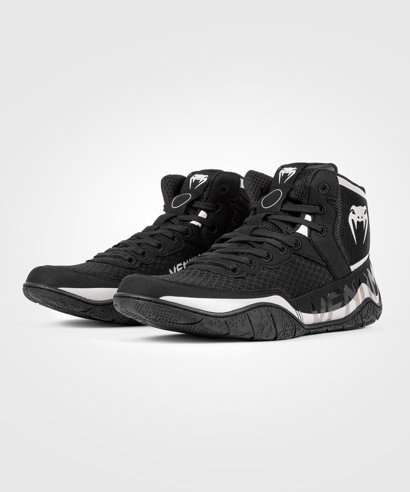 Venum Elite Wrestling Shoes Black SAND Size US 8.5 Sports Equipment Other Sports Equipment and Supplies on Carousell