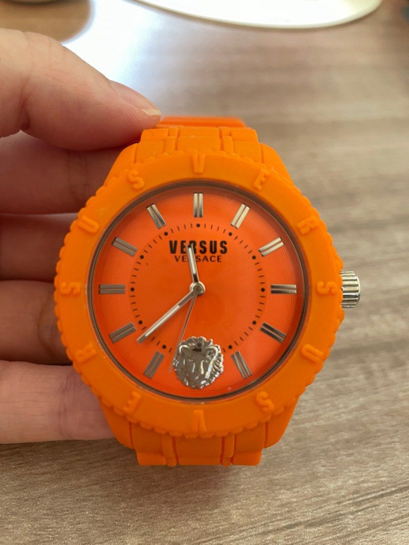 Versace orange watch hotsell