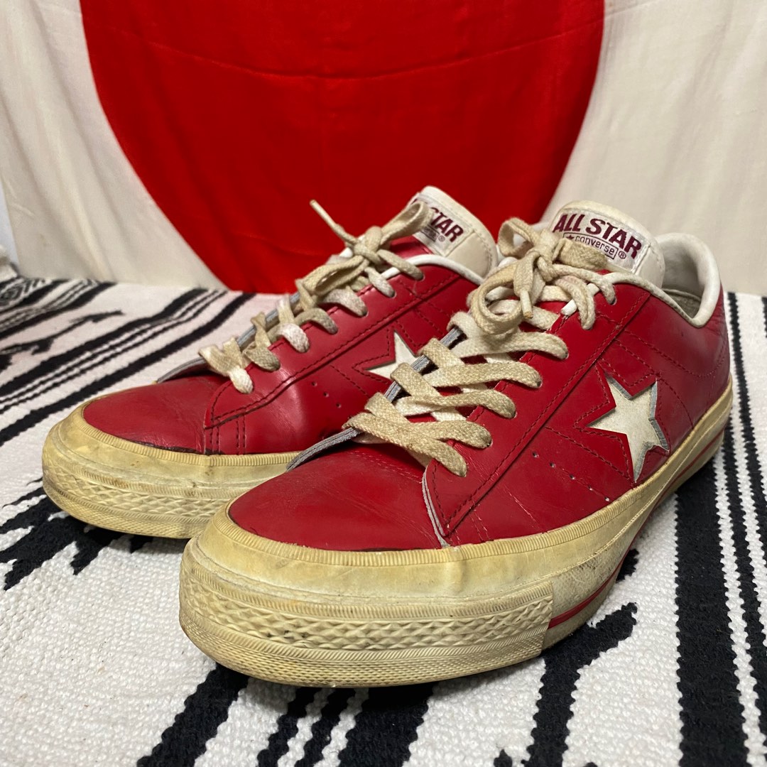 Converse vintage leather shoes new arrivals