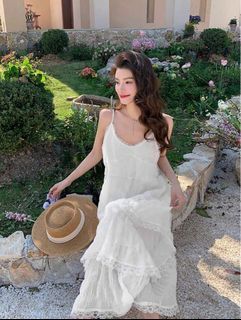 White summer dress - like zara mango love bonito h&m