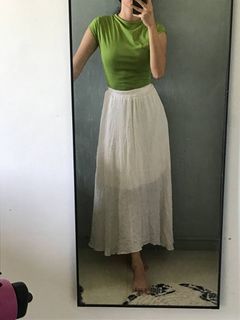 White/Dirty White Maxi Skirt