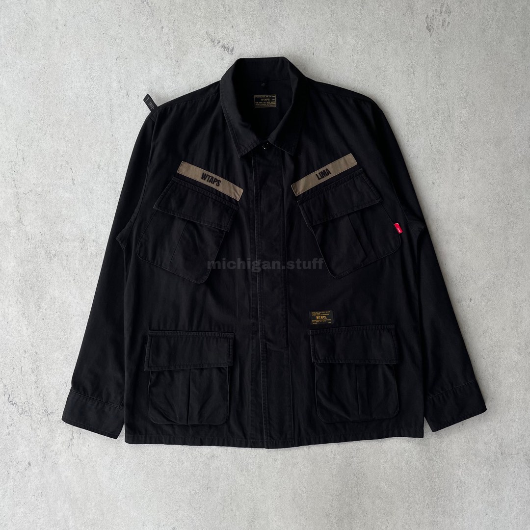 WTAPS JUNGLE 02 LS COTTON POPLIN BLACK 【公式通販】