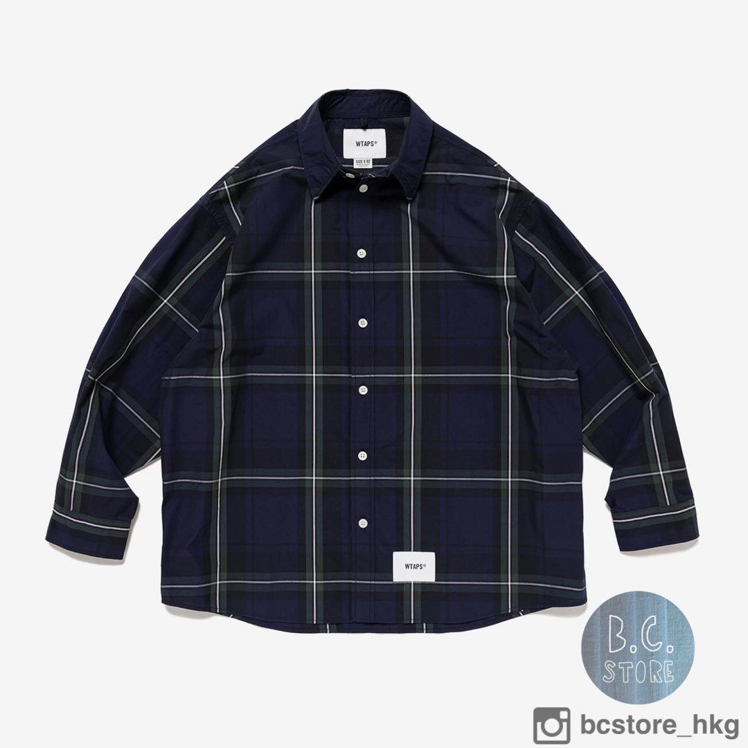 100％本物 WTAPS TXT 01 / LS / COTTON. BROADCLOTH. TEXTILE 24SS トップス