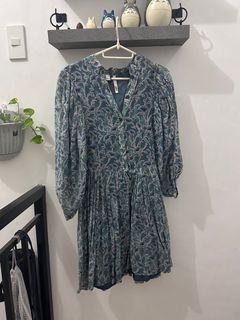 (XS/S) Mango Floral Puff Dress