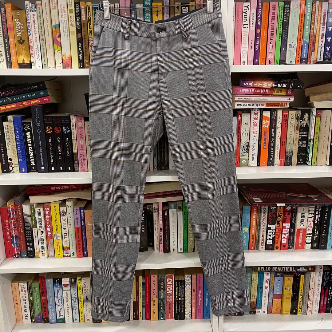 Checkered pants mens zara hotsell