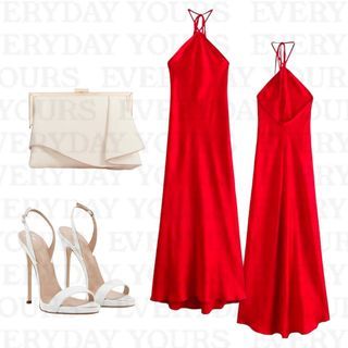 Zara Red Sexy Party Dress