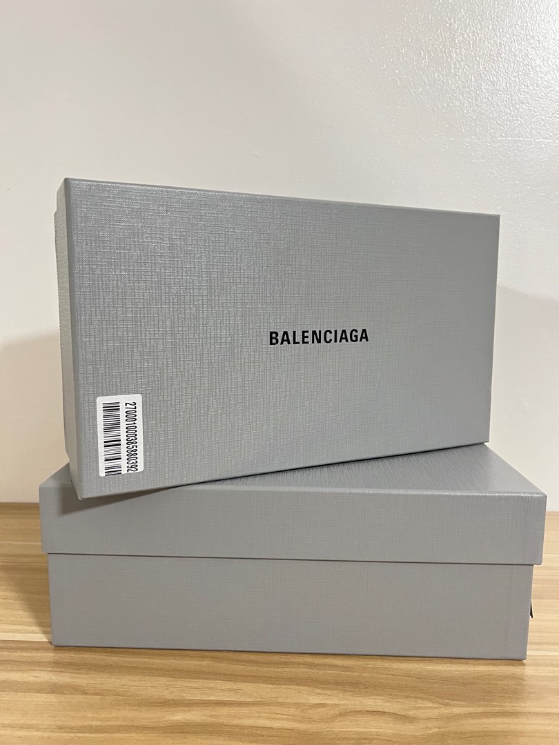 Balenciaga grey shoe box shop