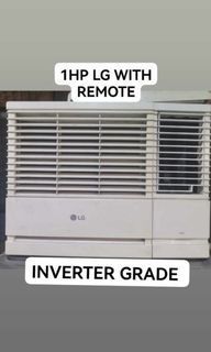 2NDHAND AIRCON 1HP LG WITH REMOTE INVERTER GRADE ENERGY SAVER