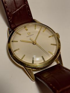 60s Omega Gold Plaque Dress Watch
