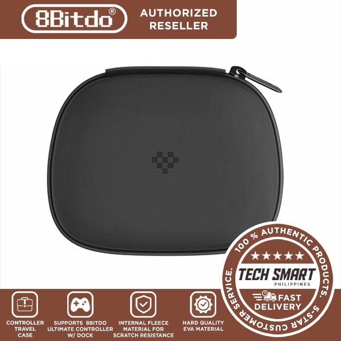 8Bitdo Classic Controller Travel Case Ultimate Controller with Charging Dock (Category: Cases & Covers) located in Las Pinas. Submitted by techsmartph (Listing ID 1309828028, Image 1). Description: * Specially Designed for 8BitDo Ultimate Controller with Charging Dock. * 600D splash-proof polyester fabric * Hard-shell EVA case for maximum protection * Internal fleece material for scratch resistance * Charging port for easy power-up * Supports ver