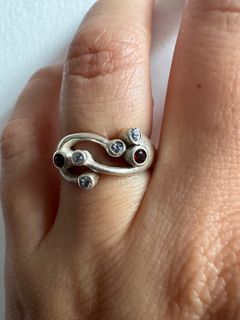 92.5 Silver Ring with Stones