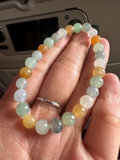 。小精品。多寶翡翠圓珠手串64211550646275110