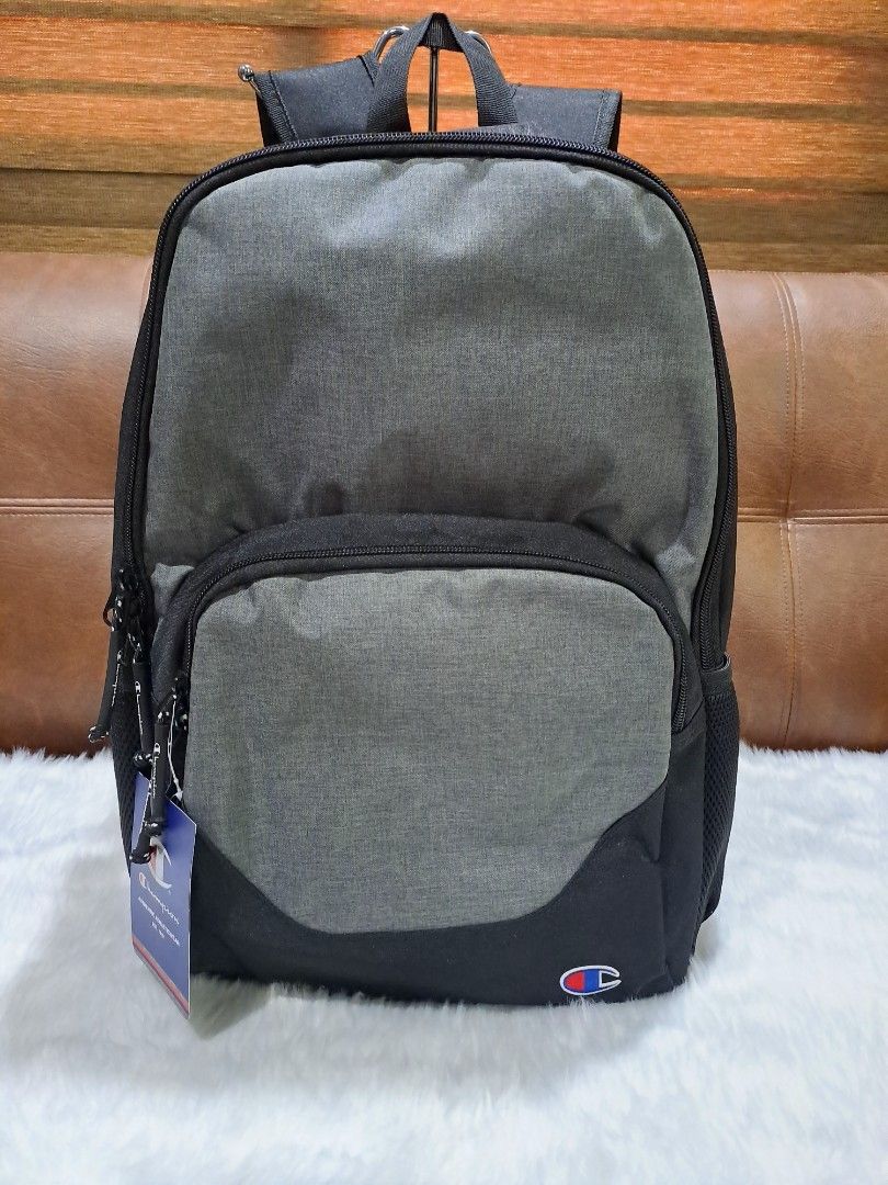 💯 Champion Backpack (Category: Backpacks) located in Marikina City. Submitted by BrandedStuffz (Listing ID 1309867005, Image 1). Description: CHAMPION BACKPACK🔥 ‼️❤️💯% ORIGINAL❤️‼️ ✅️ Dimension: H 17 x L 12 x W 6.5 inches ✅️Two compartments ✅️Padded laptop sleeve Brand New and 💯% Original/Legit from US 🇺🇸 Item Onhand 🇵🇭 and ready to ship 🛵..