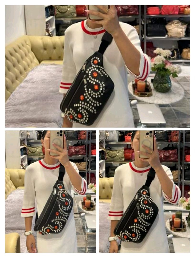 💜 Crystal Embellished Web Chedt/ Belt Bag (Category: Luxury Bags & Wallets) located in Lala. Submitted by mohsin0825 (Listing ID 1309743764, Image 2). Description: From Japan Small size 13,999 Plus sf In very good condition 📍Not affiliated or associated with any brand posted. All brands, product names and logos are the property of their respective original brand.