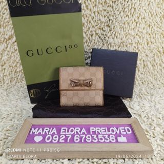 💯% Original Gucci Trifold Wallet 08JUN2024