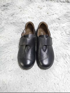 Achilles Black Leather Shoes