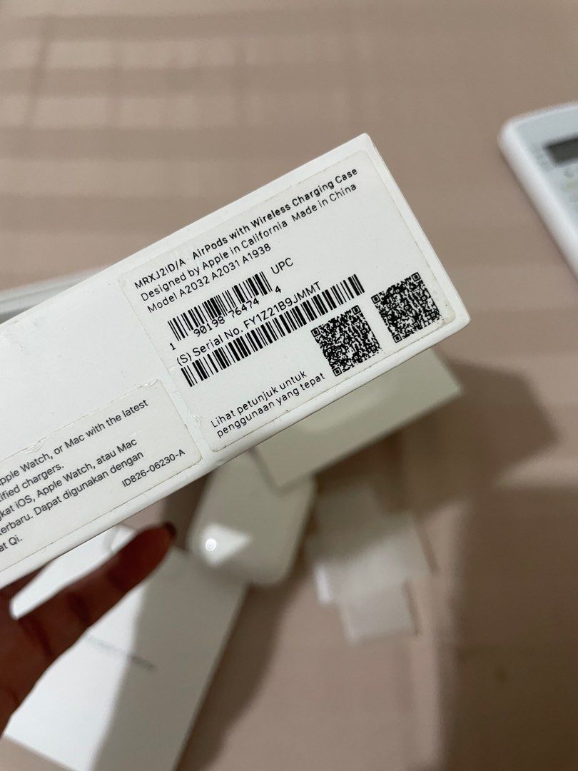 Serial Number Model Number A2032 Apple Airpods Gen 2, Jasa
