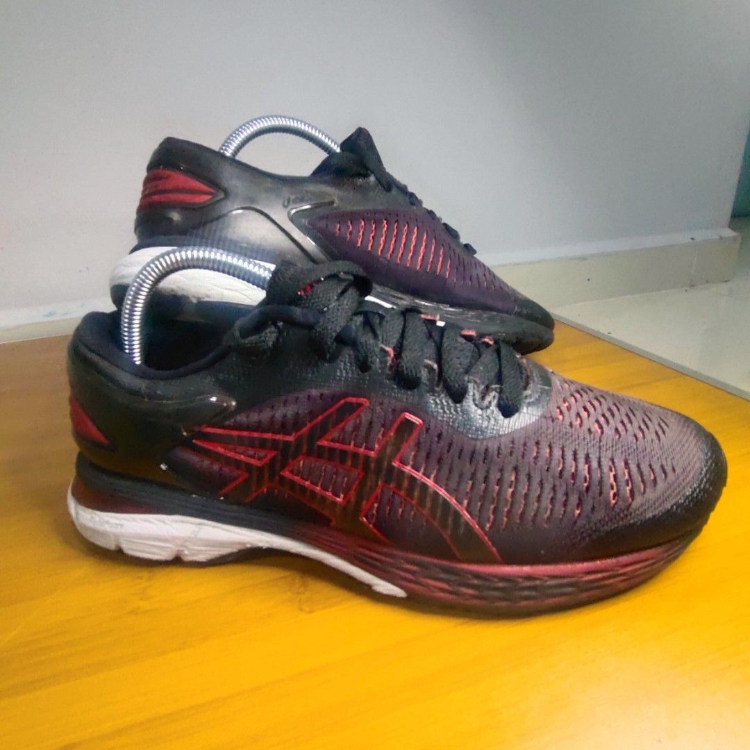 Asics gel kayano 25 men's shoes black/classic red shop