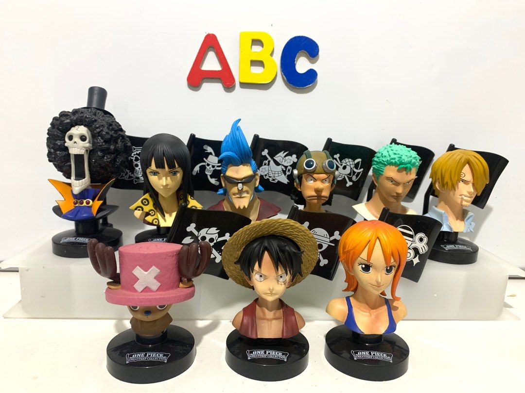 Authentic One Piece Head Bust (Category: Figurines & Statues) located in Davao. Submitted by hubfortots (Listing ID 1309828267, Image 1). Description: Authentic One Piece Anime Figures FOR SALE! AS IS!👌🏻 Complete Set of One Piece Great Deep Collection - Strawhat Crew Head Bust Complete Set of Marine Admirals Head Bust Price: PM us! Condition: What you see is what you get | Loose | No Box 📸 Please refer on actual photo posted 📷 📌PLEASE manage