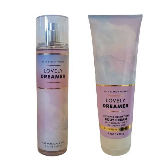 BBW Bath & Body Works Lovely Dreamer (Category: Fragrance & Deodorants) located in Taguig. Submitted by fractalline (Listing ID 1309870249, Image 1). Description: Fine Fragrance Mist - 899 Body Cream - 899.