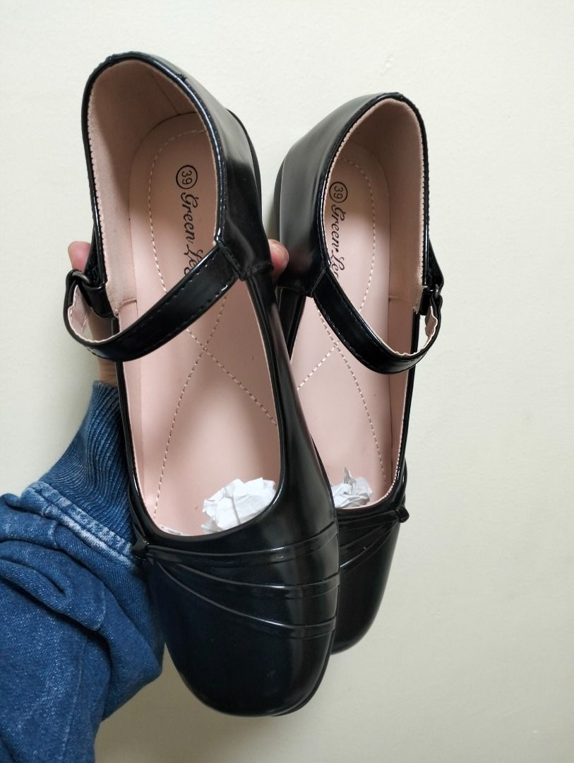 BLACK SCHOOL SHOES (Category: Flats & Sandals) located in Manila. Submitted by her_itemsph (Listing ID 1309876706, Image 1). Description: TO FULLY COMPLETE YOUR SCHOOL UNIFORM, OF COURSE, YOU NEED TO HAVE THOSE BLACK SCHOOL SHOES! ✨ ~ 🥿 ~✨ 💗 Come on in and add these cuties to your school wardrobe! Kidding aside. Yes, this pair of black school shoes is for sale. It is fully new, unused, completely polished, and clean—no damages whatsoever. And b