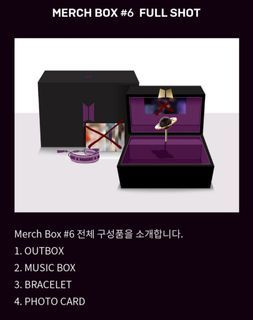 BTS ARMY MEMBERSHIP Box#6 Mikrokosmos Jewelry Box
