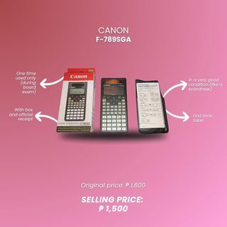 Calculator CANON F89SGA