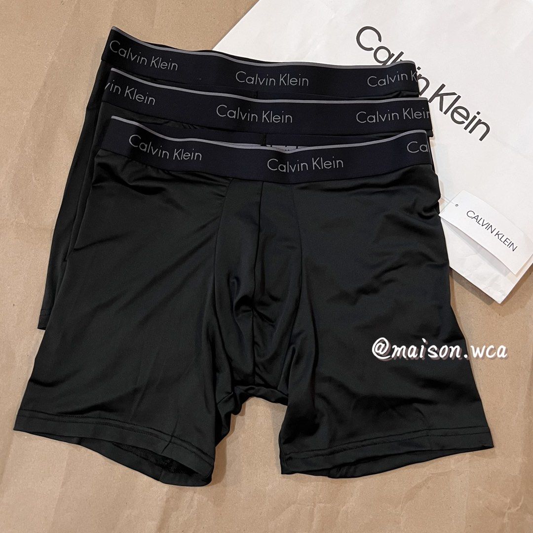 Calvin Klein男裝貼身四角內褲(3條裝), 名牌, 飾物及配件- Carousell