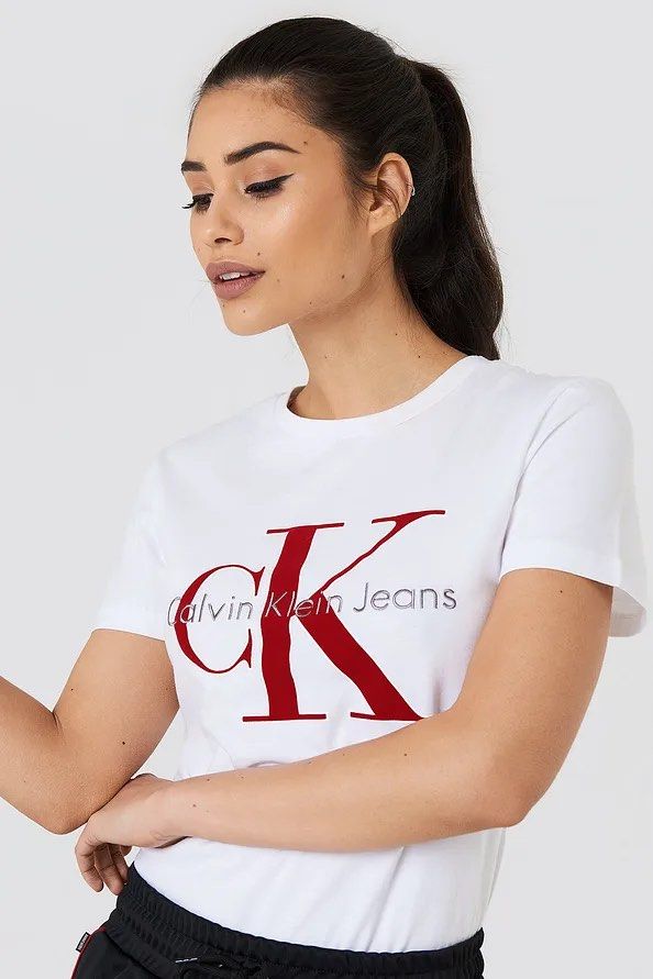 Calvin Klein Tanya Crew Neck Tee Women s Fashion Tops Shirts on Carousell