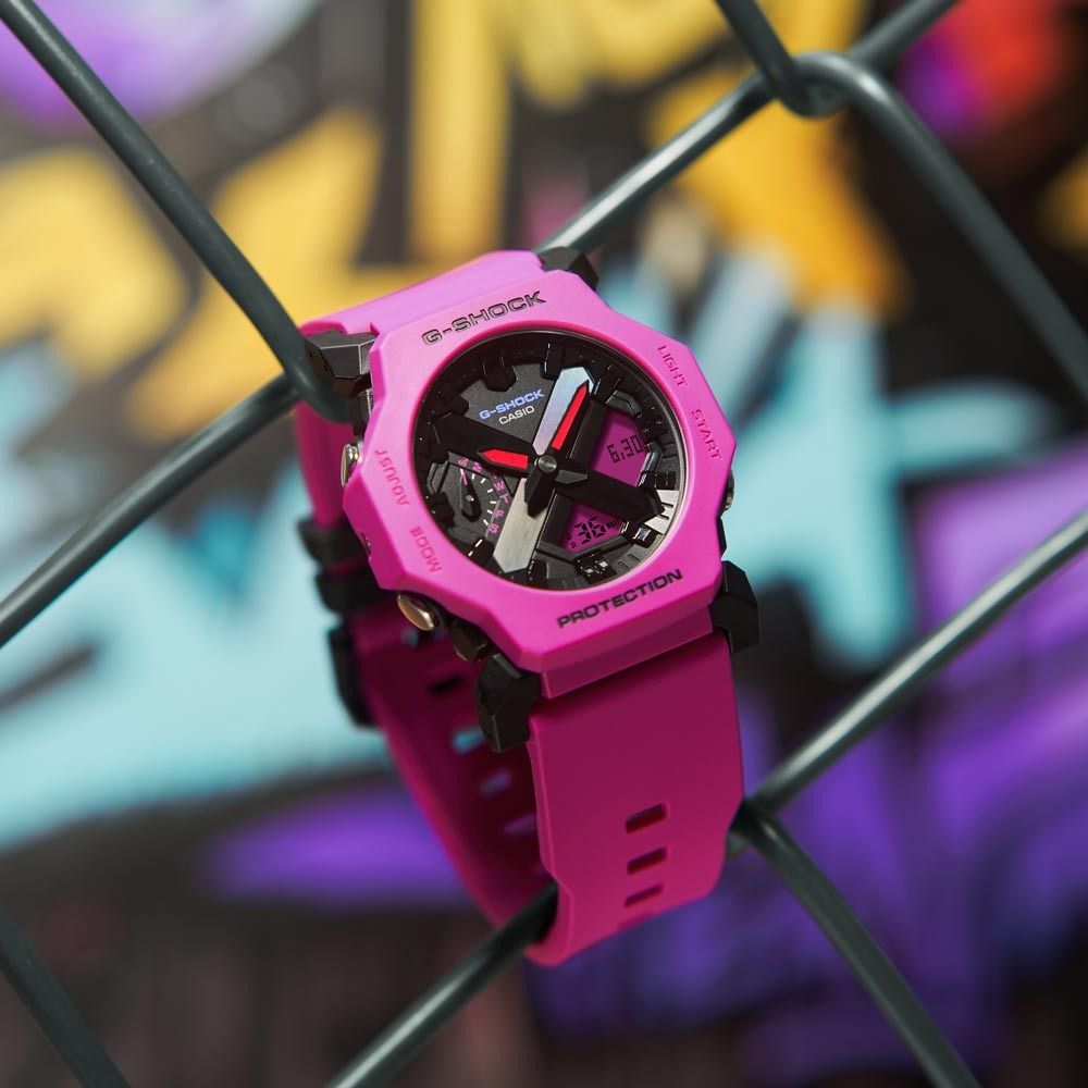 Casio G-Shock GA-2300-4A Pink Minimalist Futuristic Slim Design