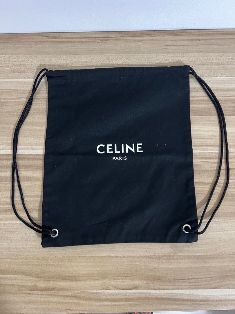 Celine dust bag/back pack (Category: Luxury Bags & Wallets) located in Subic. Submitted by parisianboxes (Listing ID 1309825506, Image 1). Description: Size 31x38 Pls read all: All items are original and authentic from Paris, France.🇫🇷🇫🇷🇫🇷 Check out our reviews for more info. DM me on instagram: parisianboxes Last prices posted. Prices are based on size, weight, shipment rates and availability. ♥️♥️♥️ Disclaimer: All joy reservers, scammers