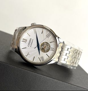 CITIZEN 星辰 Mechanical series 自動機械錶 AUTOMATIC NH9130-84A 不銹鋼 米色 5 bar 防水 藍寶石玻璃64237986024195110