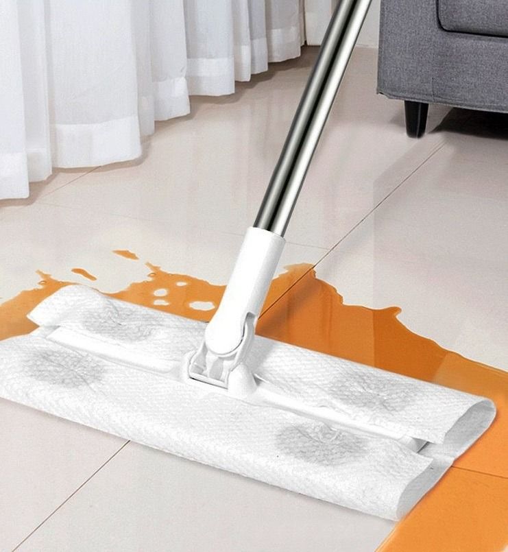 Dust Removal Paper dry WET Tissue Disposable Rag Wipes Flat Mop Hand ...