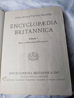 Encyclopedia Britannica 1966 edition Volume 7