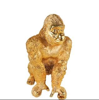 European and American style home decoration resin crafts gorilla animal sculpture