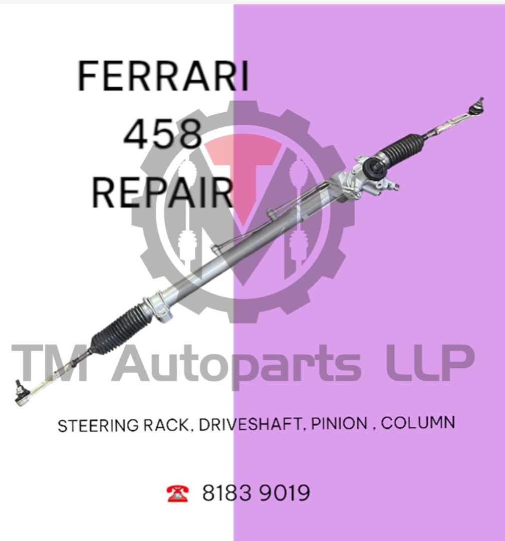 FERRARI 458 UNDERCARRIAGE/CAR REPAIR/SERVICING/STEERING RACK/DRIVESHAFT ...