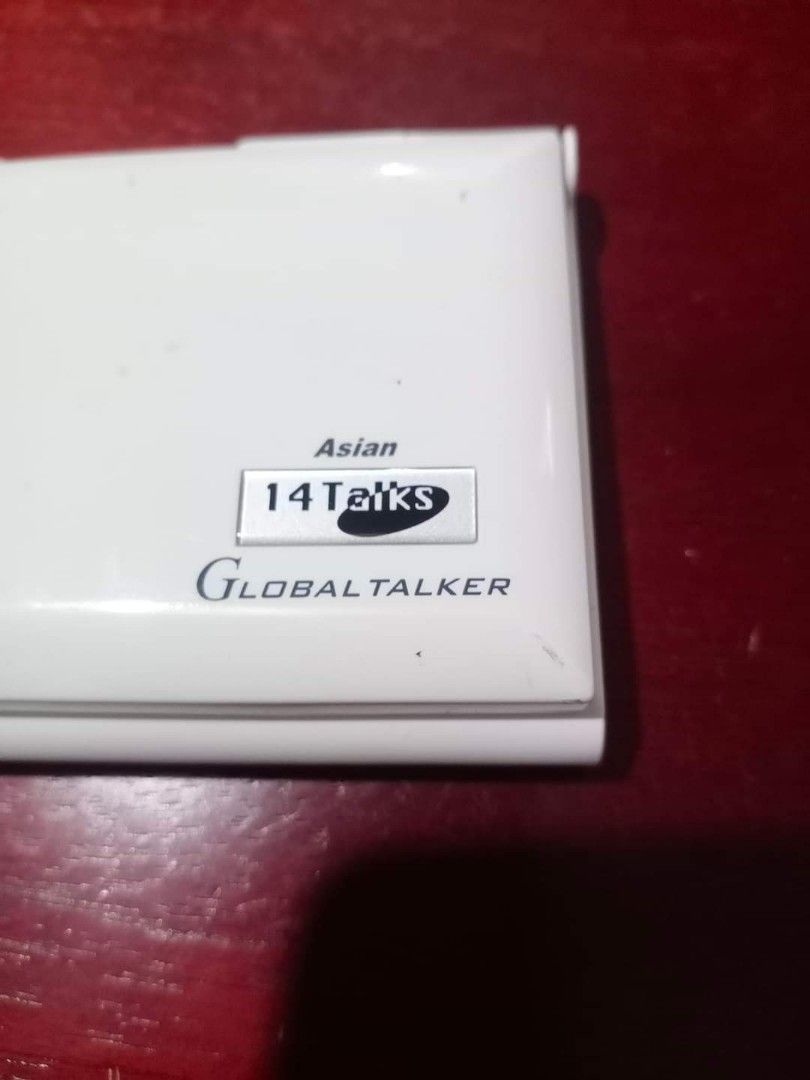 For sale! "Global Talker (Asian Version II) (Category: Other Gadgets) located in Tabaco. Submitted by fritznicoleshoppe (Listing ID 1309890732, Image 3). Description: For sale! "Global Talker (Asian Version II). Good as translator for 14 languages (Asian). May game, radio, dictionary, at iba pang features (radio untested kelangan ng earphone)🥰😱😱. In excellent working condition *buyer can avail the FREEBIES listed here.