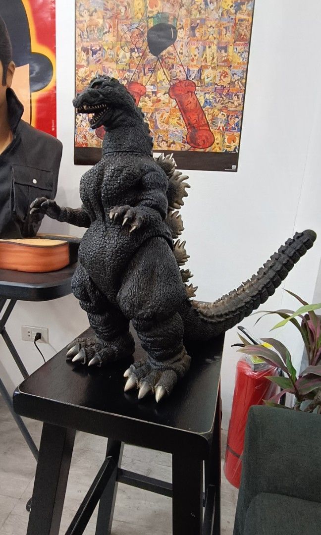 GIANT XL 1991 BANDAI GODZILLA 14-Inch Figure VS King Ghidorah 30