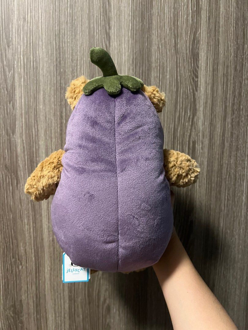 Jellycat Bartholomew Bear Aubergine eggplant bear【 Ready Stock