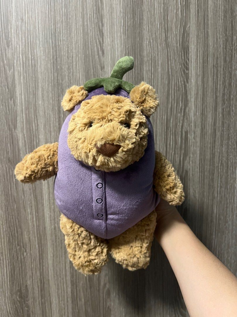 新品　 Bartholomew Bear Aubergine Jellycat - Bartholomew Bear Aubergine