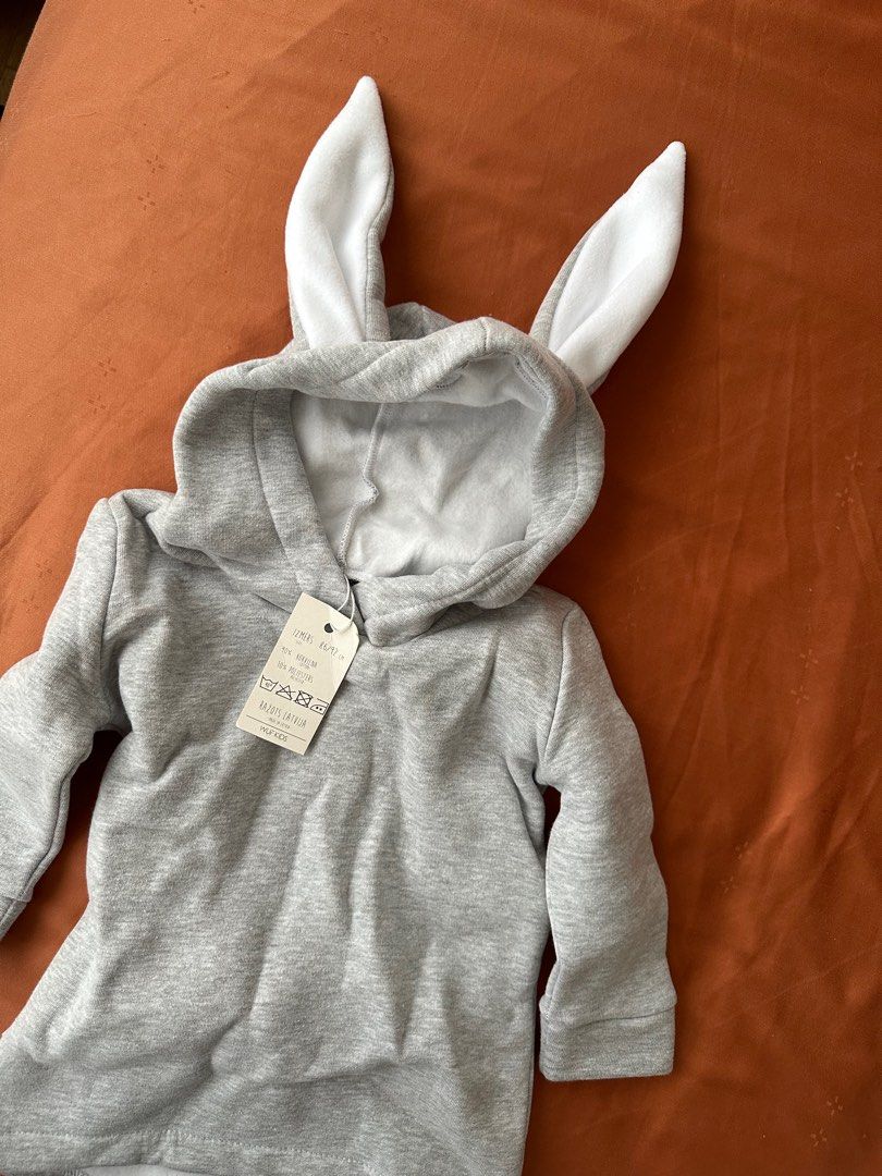 Kids sweater with bunny ears Babies Kids Babies Kids Fashion on Carousell