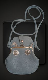 Kisslock purse with celphone holder sling bag
