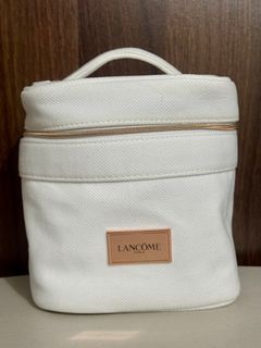 Lancome white vanity bag