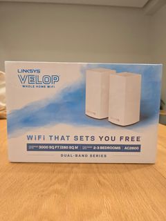Linksys Velop AC2600 home wifi mesh 2 pieces