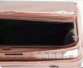 Lojel 24 inch luggage transparent case protector with expansion