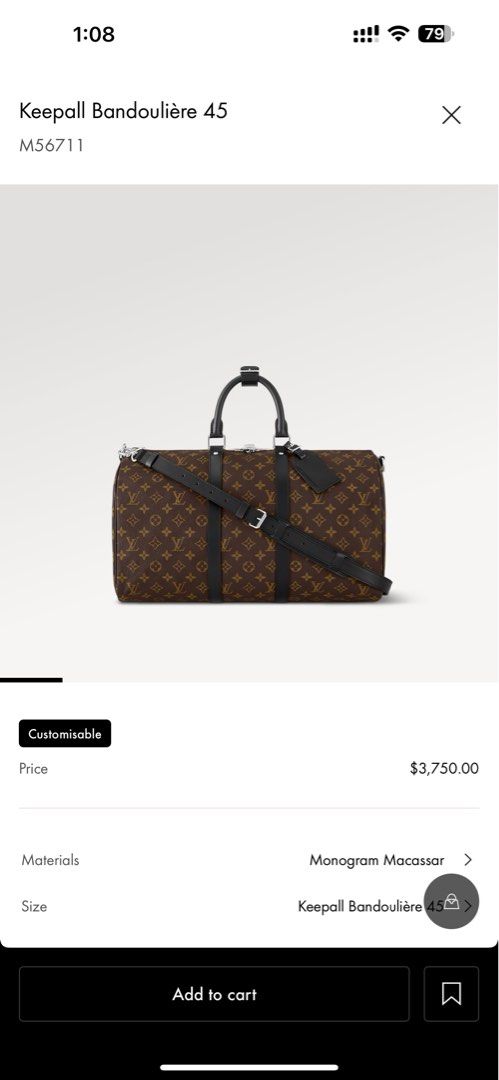 Louis Vuitton Keepall Bandouliere 45 Luxury Bags Wallets on Carousell