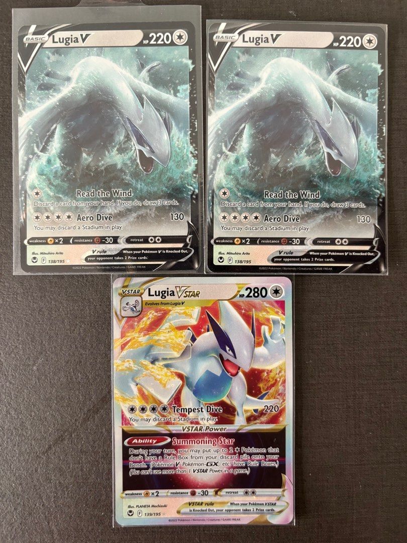Lugia V - 138/195 - Lugia VSTAR - 139/195 - Pokemon Silver Tempest, Hobbies & Toys, Toys & Games on Carousell Lugia V - 138/195 - Lugia VSTAR - 139/195 - Pokemon Silver Tempest, Hobbies & Toys, Toys & Games on Carousell